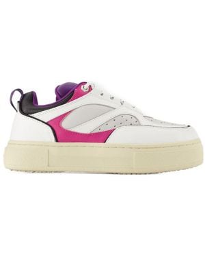 Eytys Sidney Sneakers Aus Weißem Leder - Pink