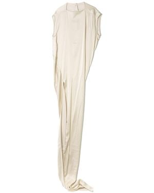 Rick Owens Satin-Finish Dress - White
