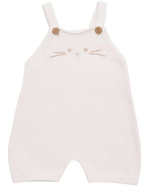 Teddy & Minou Completo Tricot+Body - White