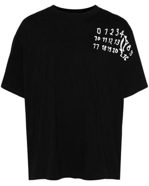 MM6 by Maison Margiela Logo Cotton T-Shirt - Black