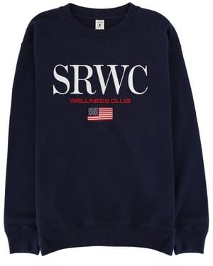 SPORTY&RICH Sweatshirt With Embroidery - Blue