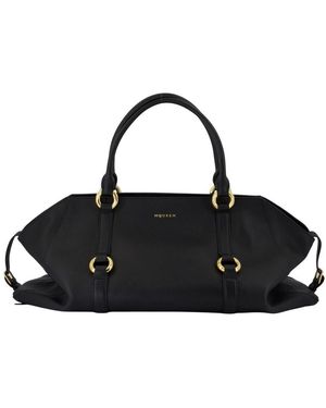 McQueen Farringdon Maxi Geldbeutel Leder schwarz