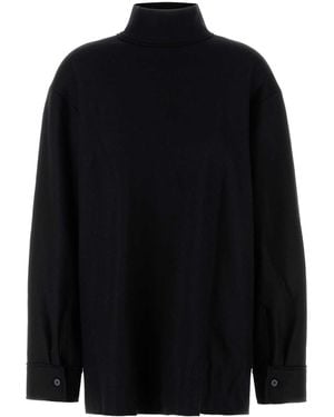 Jil Sander Wool Blend Blouse - Black