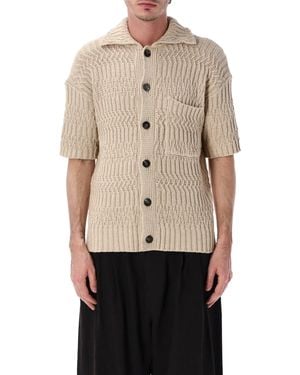 Roberto Collina Short Sleeves Cardigan - Natural