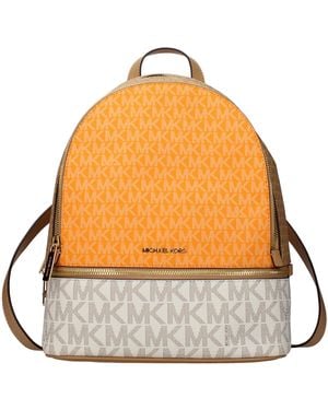 Michael Kors Rhea Fabric Tote Bags And Pouches - Orange