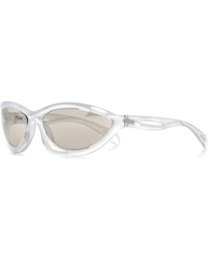 Prada Transparent Acetate Sunglasses - White