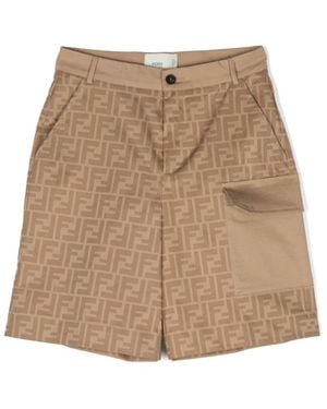 Fendi Shorts Jeans - Natural
