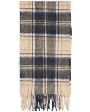 Barbour Sciarpa Nuovo Assegno Tartan Sand Plaid - Grigio