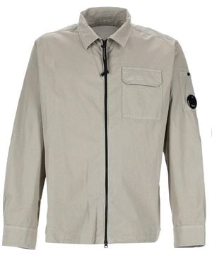 C.P. Company Solid Shirt Collar Jacket - Grey