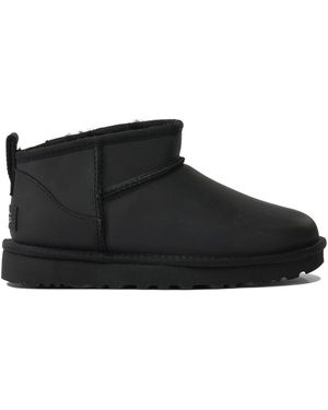 UGG "Classic Ultra Mini" Ankle Boots - Black