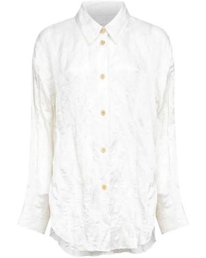 KHAITE Wrinkled-Effect Shirt - White