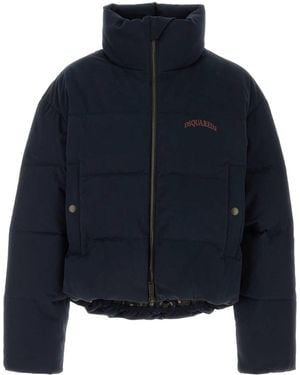 DSquared² Stretch Cotton Down Jacket - Blue
