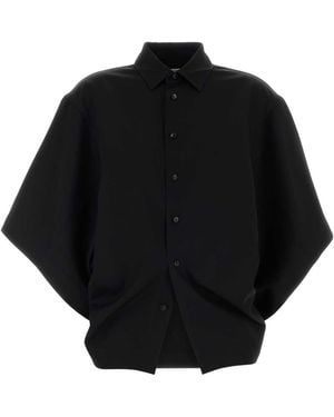 Bottega Veneta Twill Oversize Shirt - Black