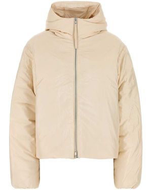 Jil Sander Cream Nylon Blend Down Jacket - Natural