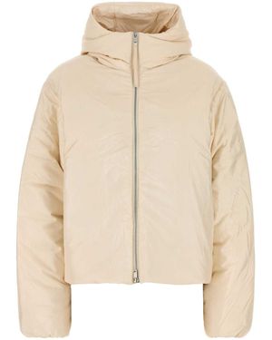 Jil Sander Cream Nylon Blend Down Jacket - Natural