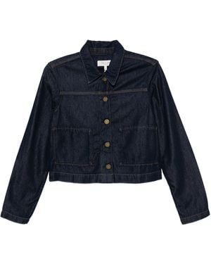 Rag & Bone Adrianna Jacke Mit Geknöpften Taschen - Blau