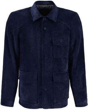 AUTORE Hanks Velvet Jacket - Blue