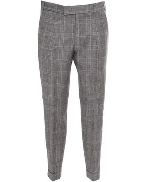 PT01 Rebel 1 Pleat, Diagonal Pockets, Flap Back Pockets - Grey
