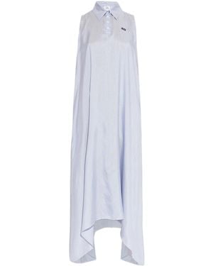 Vetements Loose-Fit Silk Dress - White