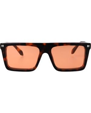 Off-White c/o Virgil Abloh Shiny Havana Acetate Sunglasses - Brown