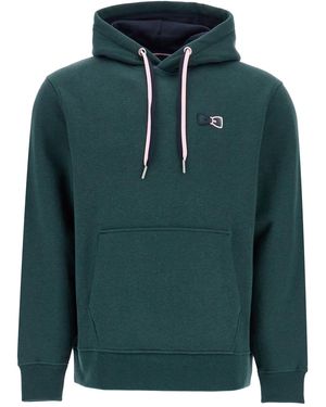 Eden Park Dunkelgrüner locker Fit Reißverschluss Hoodie