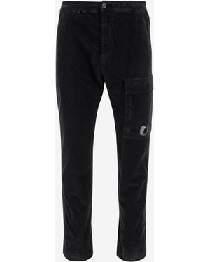 C.P. Company Stretch Cotton Pants - Black