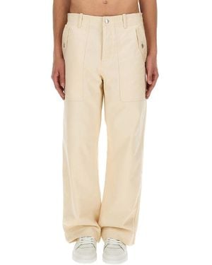 Maison Kitsuné Workwear Trousers Size 31 For The Modern - Natural