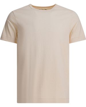Merz B. Schwanen Loopwheeled T-Shirts - Natural