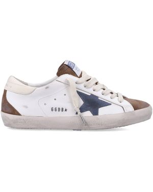 Golden Goose Leather Trainers - White