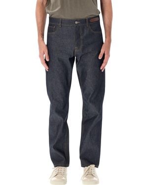 Lanvin Straight-Leg Denim Trousers - Black