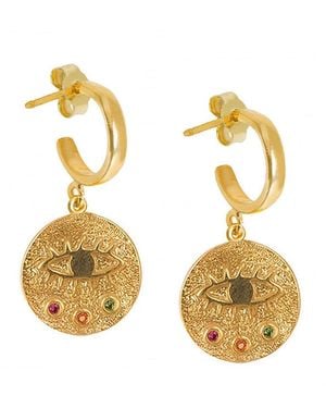 Hermina Athens Kressida Mini Hoops - Metallic