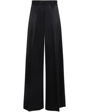 Jil Sander Wide-Leg Trousers With Tailored Fit - Black