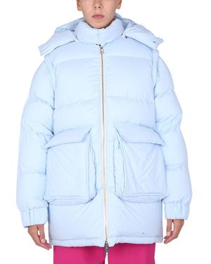 SUNNEI X ELEONORA BONUCCI Puffy Nylon Blend Down Jacket - Blue