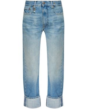 R13 Cuffed Romeo Jean - Blue