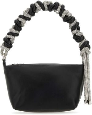 Kara Nappa Leather Handbag - Black