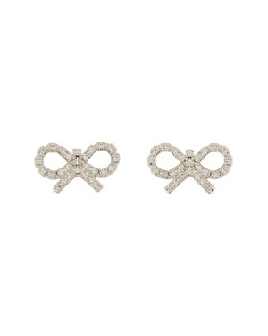 Self-Portrait Micro Bow Earrings - Multicolour