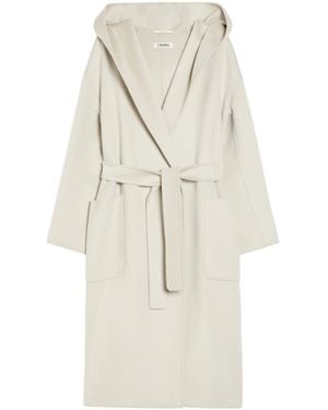 Max Mara Coats Beige - Wit