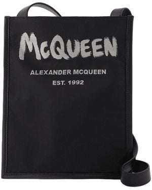 McQueen Graffiti -telefoonhoes In Zwart En Wit