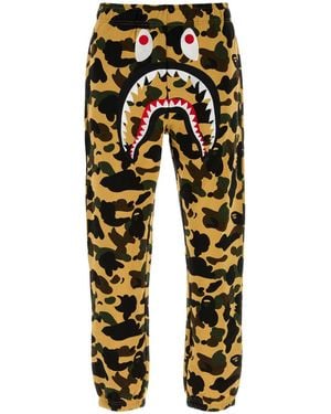 A Bathing Ape Printed Cotton joggers - Multicolour