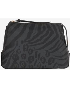 Pinko Neceser con estampado animal de - Negro