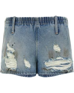 MM6 by Maison Martin Margiela Gebruikte Shorts - Blauw