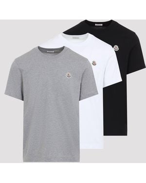 Moncler T-shirt Met Korte Mouwen - Grijs