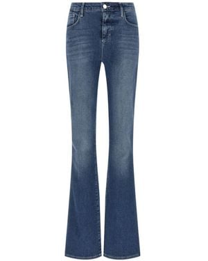L'Agence Flared Jeans Met Stonewashed-Effect - Blauw