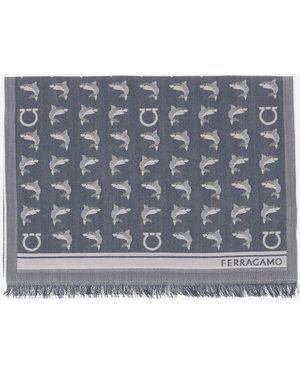 Ferragamo Scarf Wool - Metallic