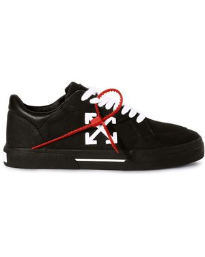Off-White c/o Virgil Abloh Weiße vulcanized baumwoll-sneaker frauen - Schwarz