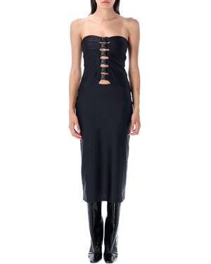 Coperni Multi Buckle Dress - Blue