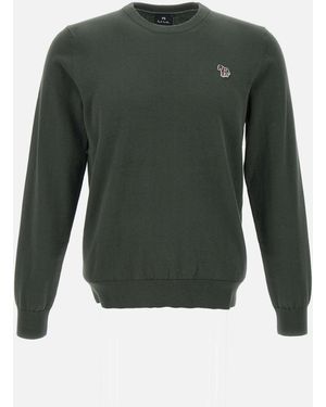 Paul Smith Green Organic Cotton Sweater - Groen