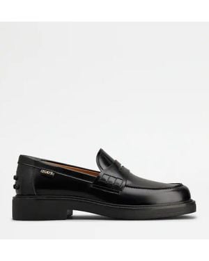 Tod's Leder-Loafer - Schwarz