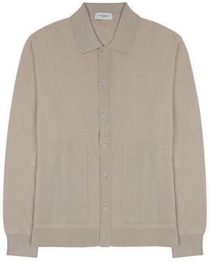 Paolo Pecora Knit Button-Front Cardigan - Brown