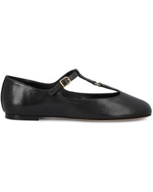 Chloé Chloe 'Chloe Leather Marcie Ballerina Flats - Nero